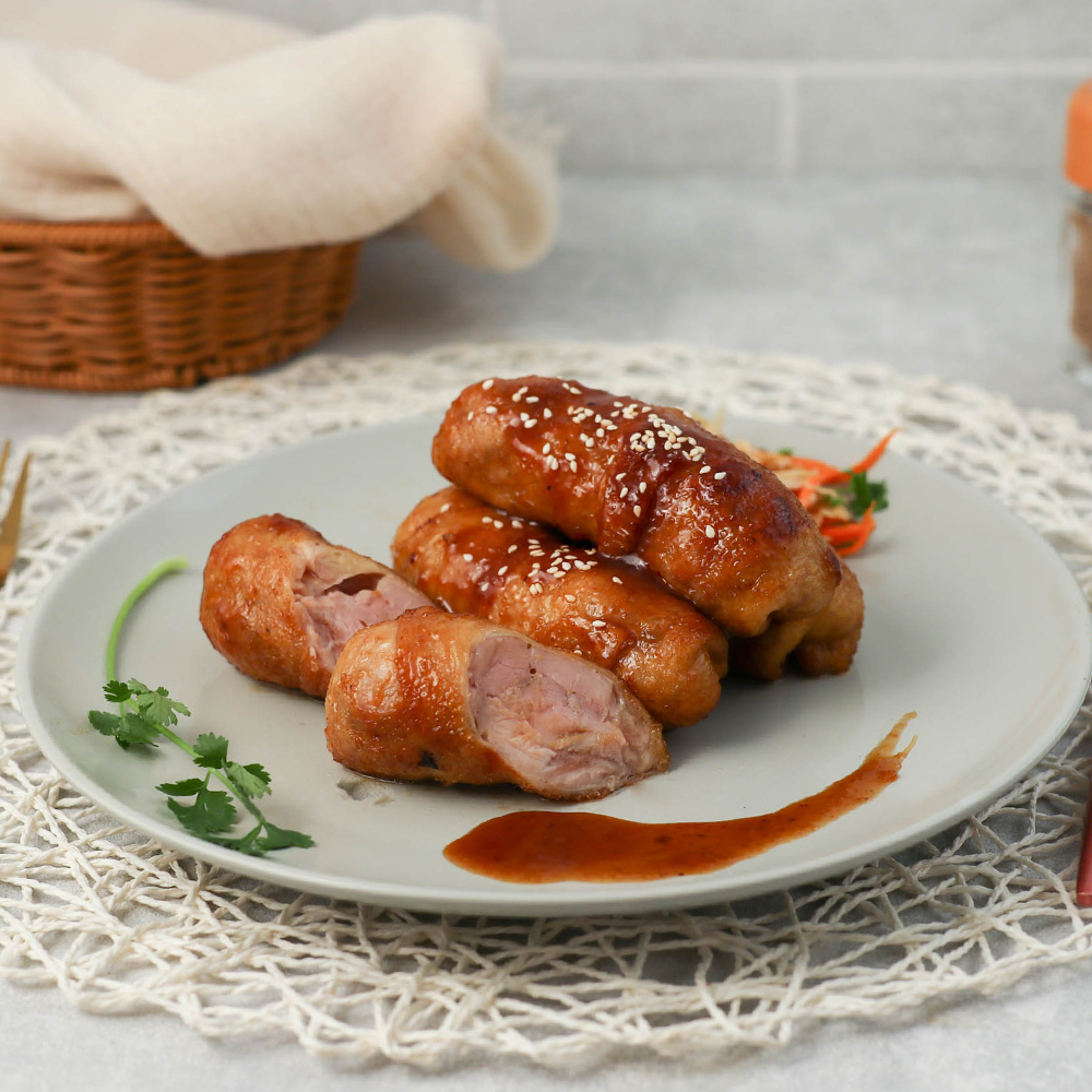 黃金鮮嫩爆醬雞肉捲 -大5入