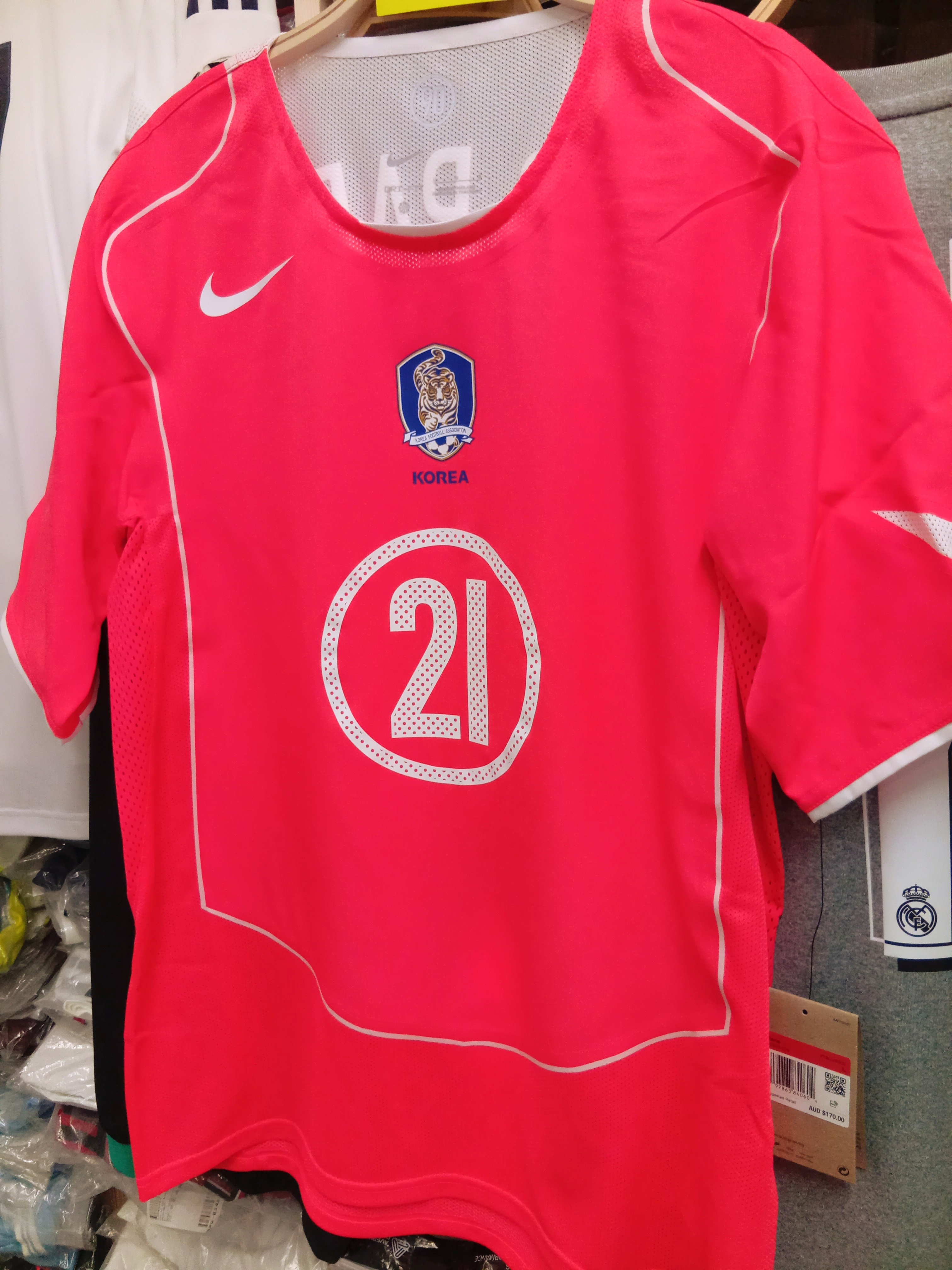 [預訂]2004南韓國家隊主場朴智星復刻球衣