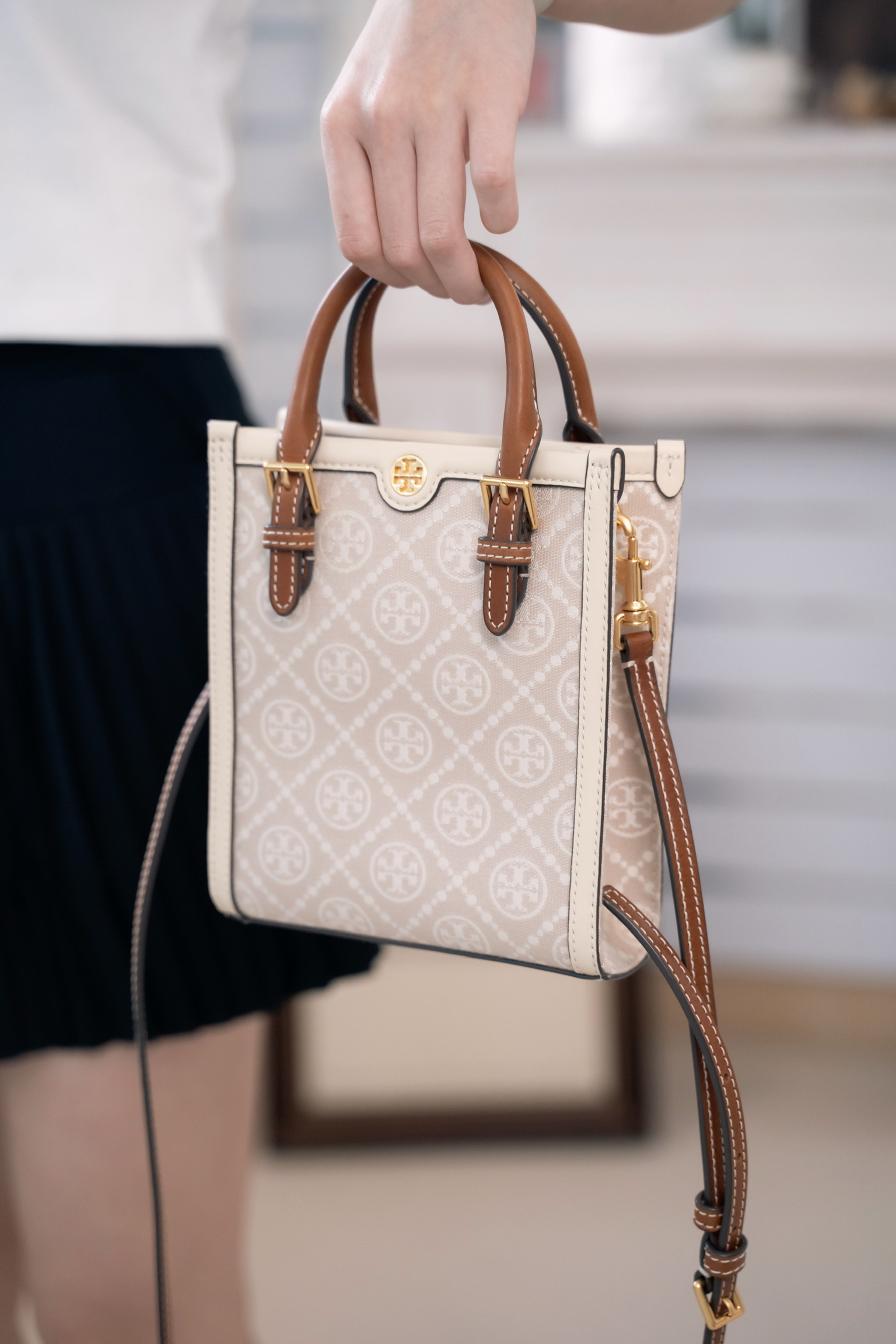 Tory Burch Mini Tote Bag 象牙白色