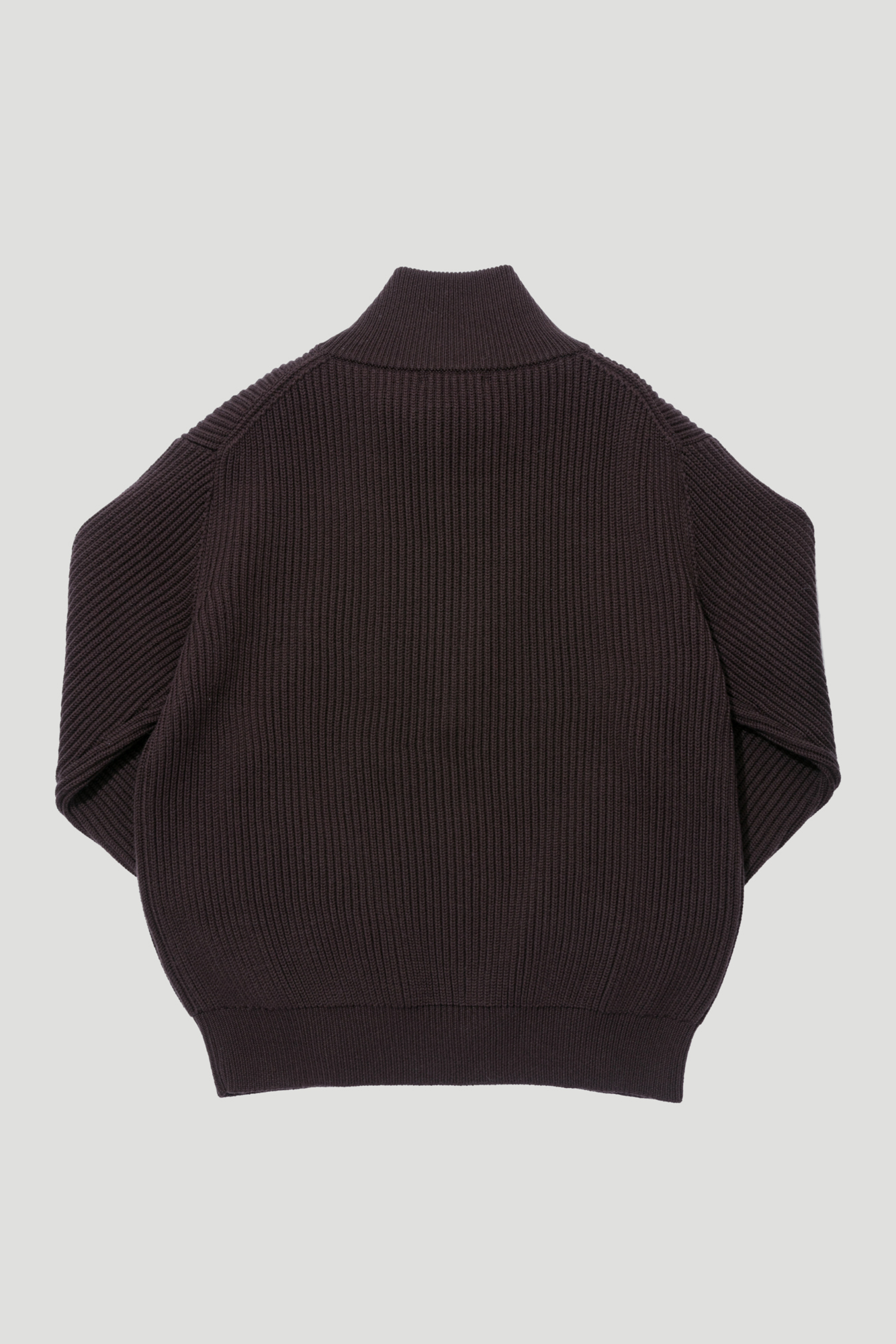 KAPTAIN SUNSHINE STAND COLLARED DOUBLE RIB KNIT