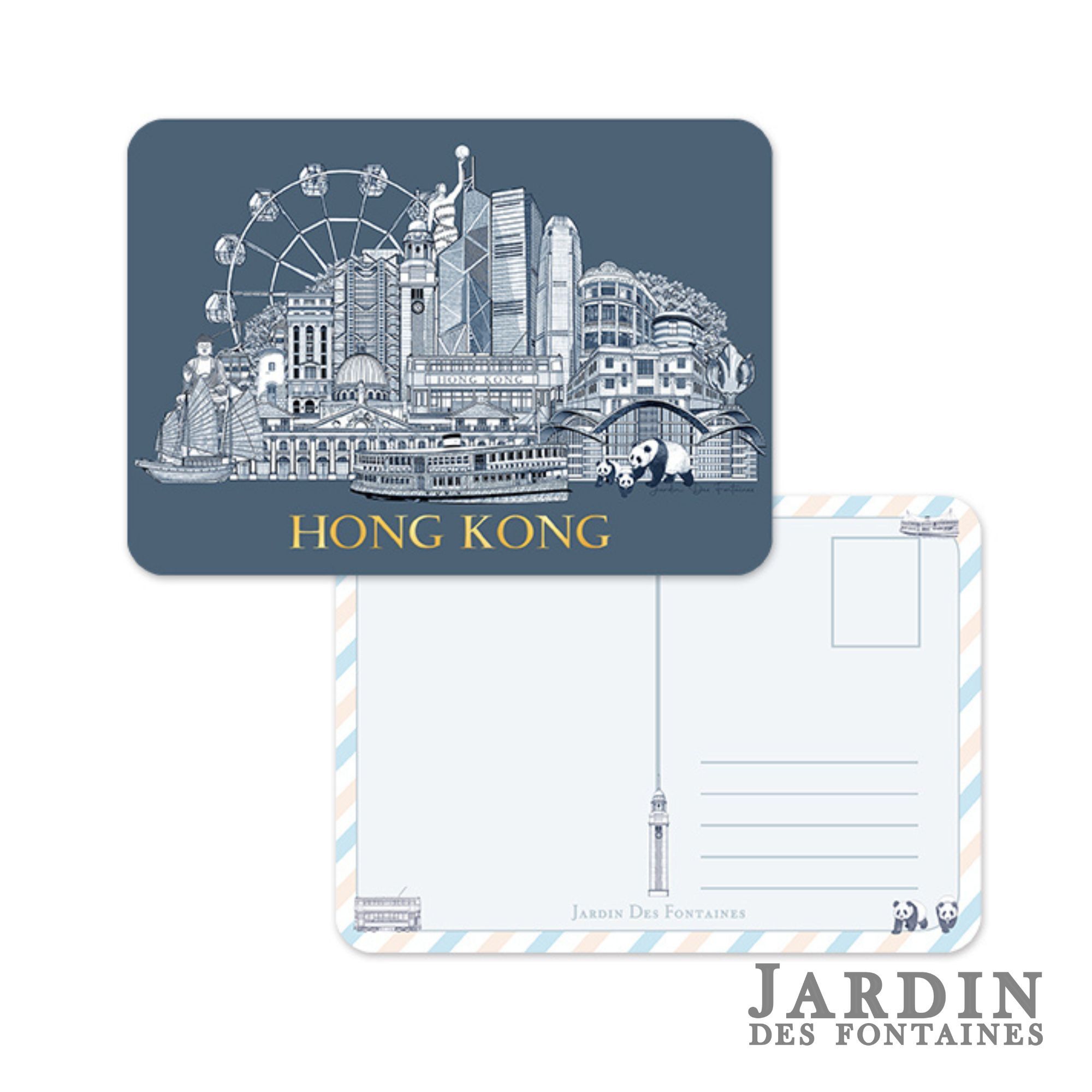 JARDIN DES FONTAINES City&nbsp;Tales Hot Stamping Postcard