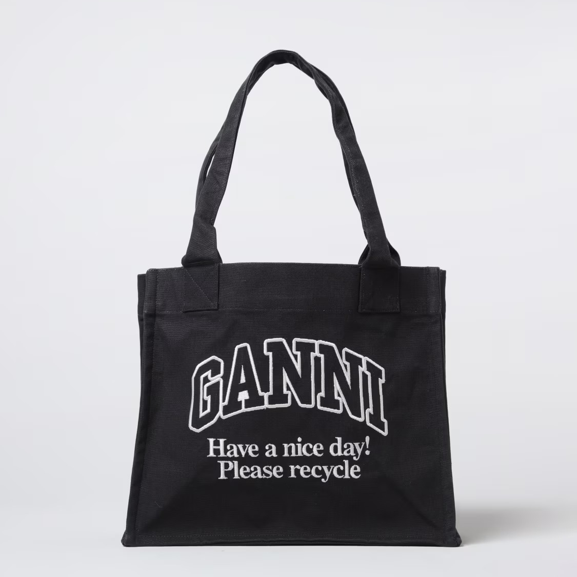 1LN0902-025 GANNI Shoulder Bag Black #A6647-252 (B-BR-E)