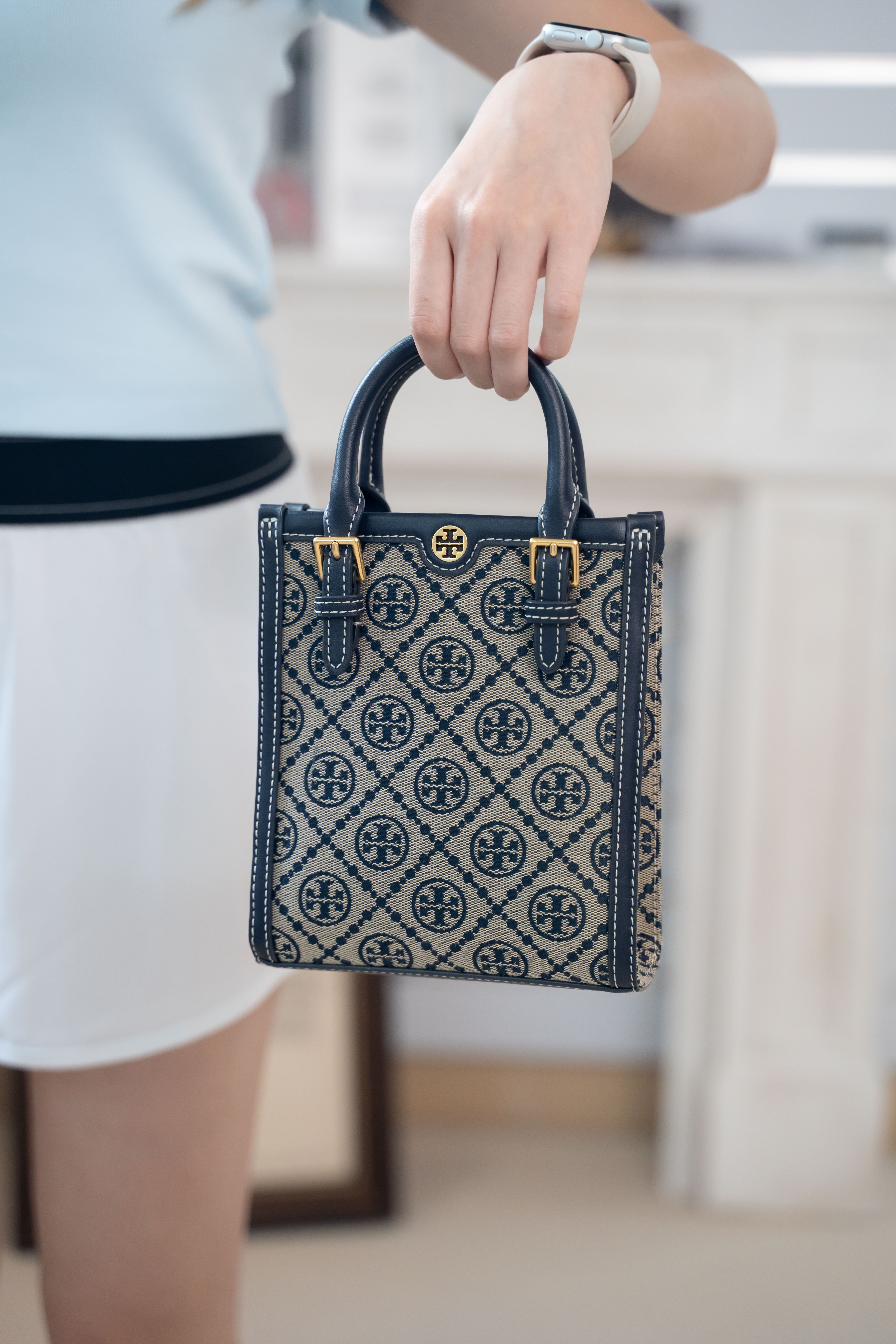 Tory Burch Mini Tote Bag 海軍藍色