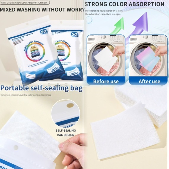 (1套10包) 家庭裝防染洗衣吸色片 Z298 (7-14日發貨）