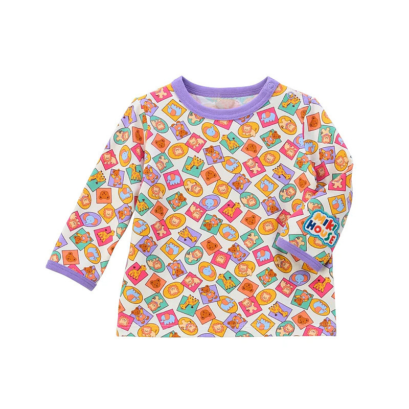 🐻𝐌𝐢𝐤𝐢 𝐇𝐨𝐮𝐬𝐞 動物樂園色彩繽紛長袖上衣