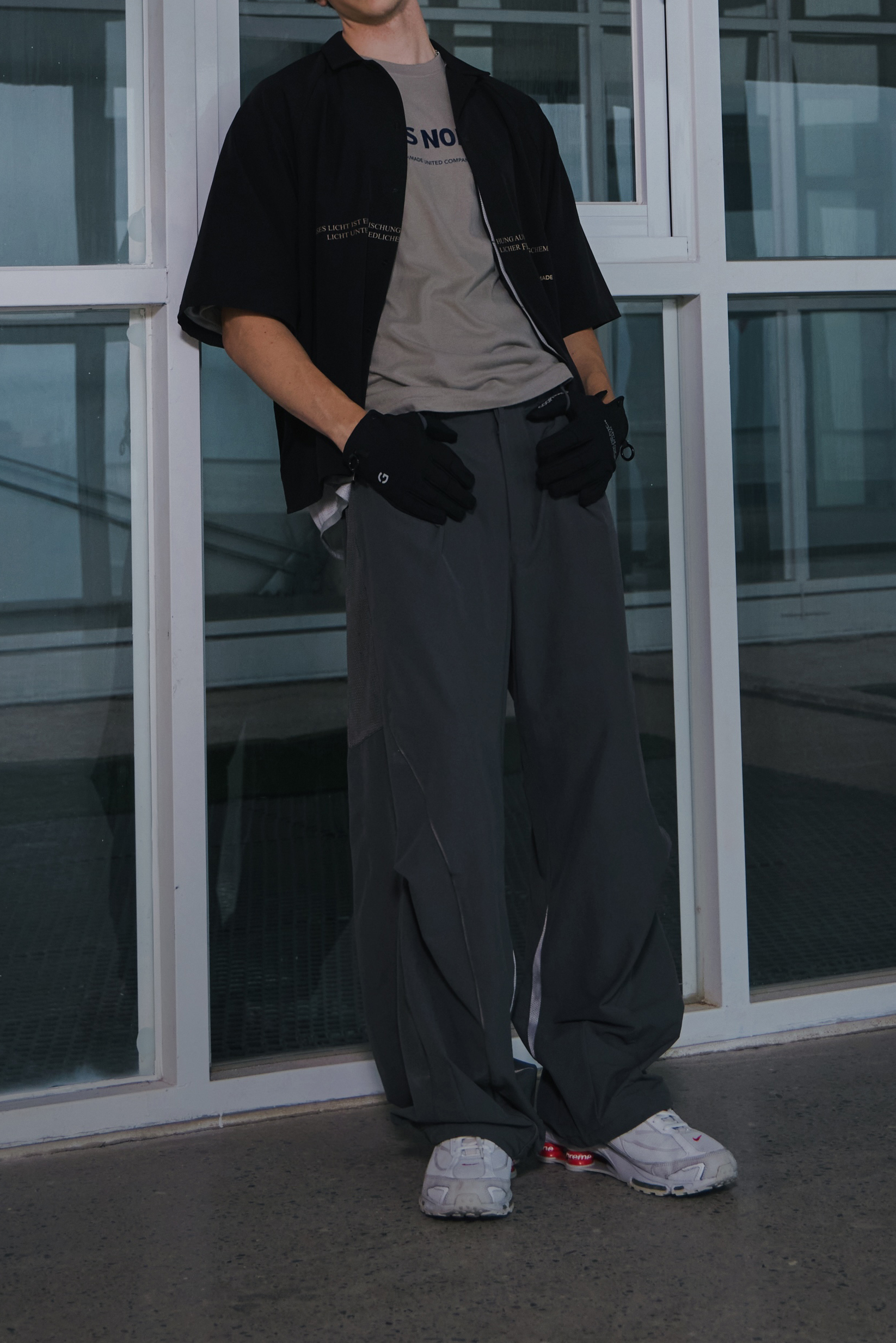 GOOPiMADE “AR-1Z” 3DS-Line Wide Trousers - Iron