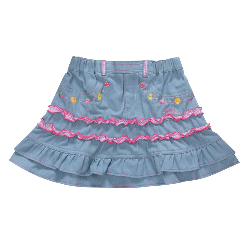 𝐌𝐞𝐳𝐳𝐨 𝐏𝐢𝐚𝐧𝐨 牛仔刺繡可愛蛋糕短裙