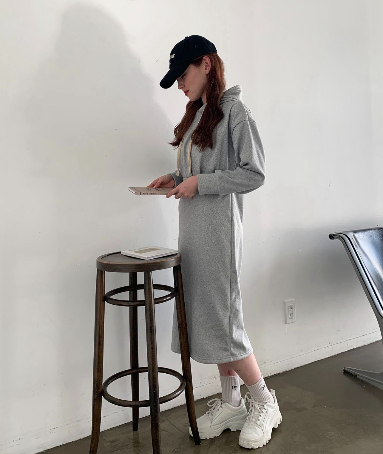 【預購】JN0828900 SHEPP 有帽連衣長裙(FREE SIZE)