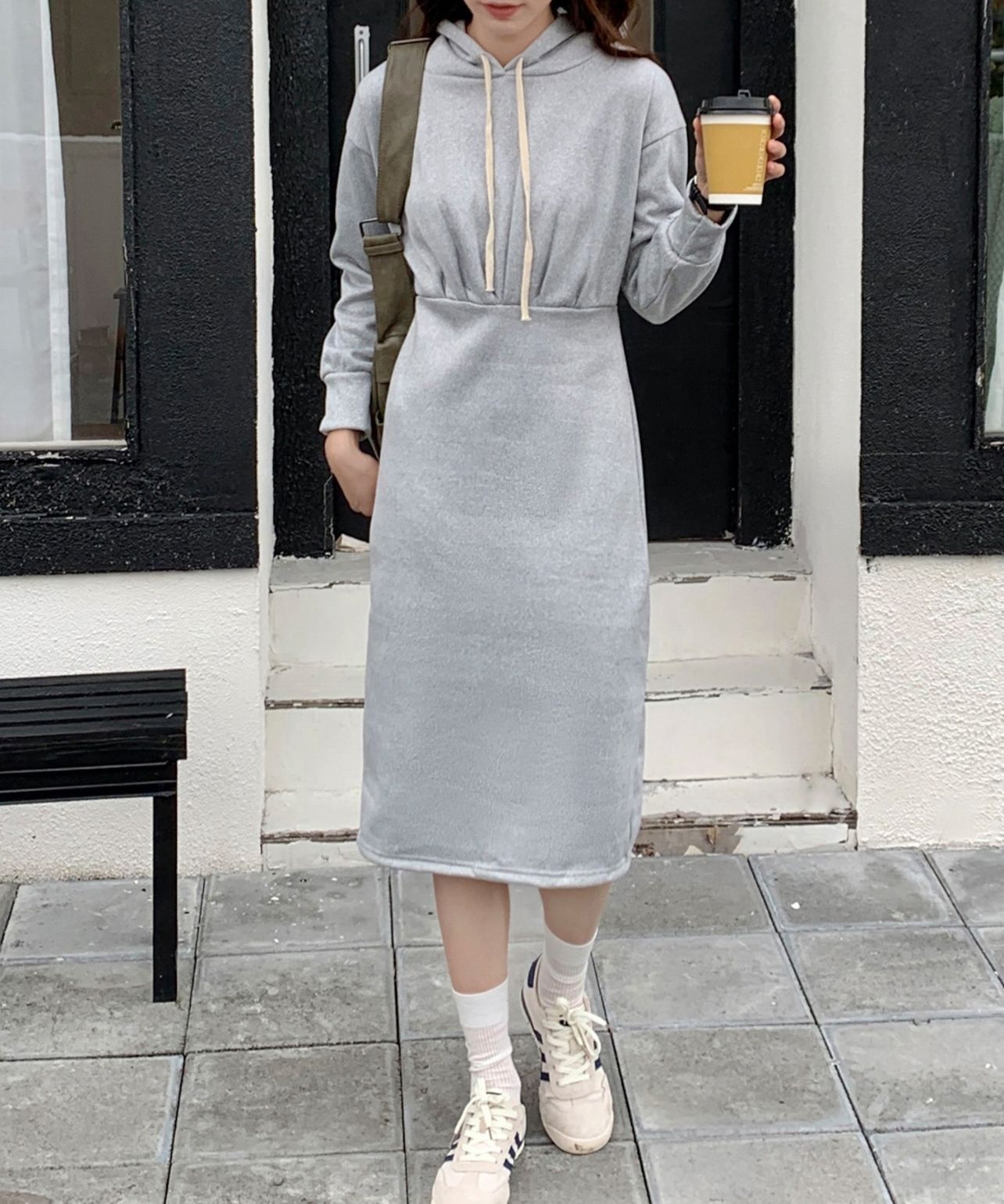 【預購】JN0828900 SHEPP 有帽連衣長裙(FREE SIZE)