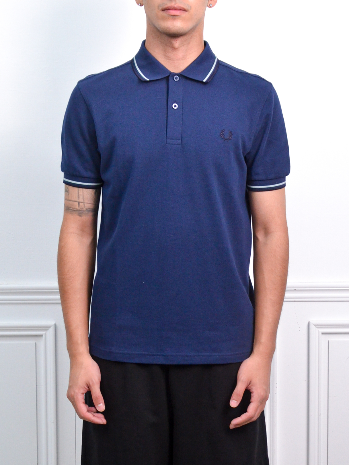 Fred Perry 緄邊Polo衫 深藍/米白/薄荷藍【M3600】