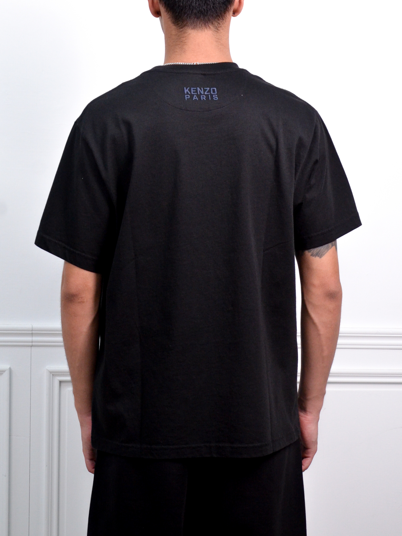 KENZO Happy Tiger embroidered T-shirt in cotton 虎頭刺繡短袖 【FF55TS5274SG.02】