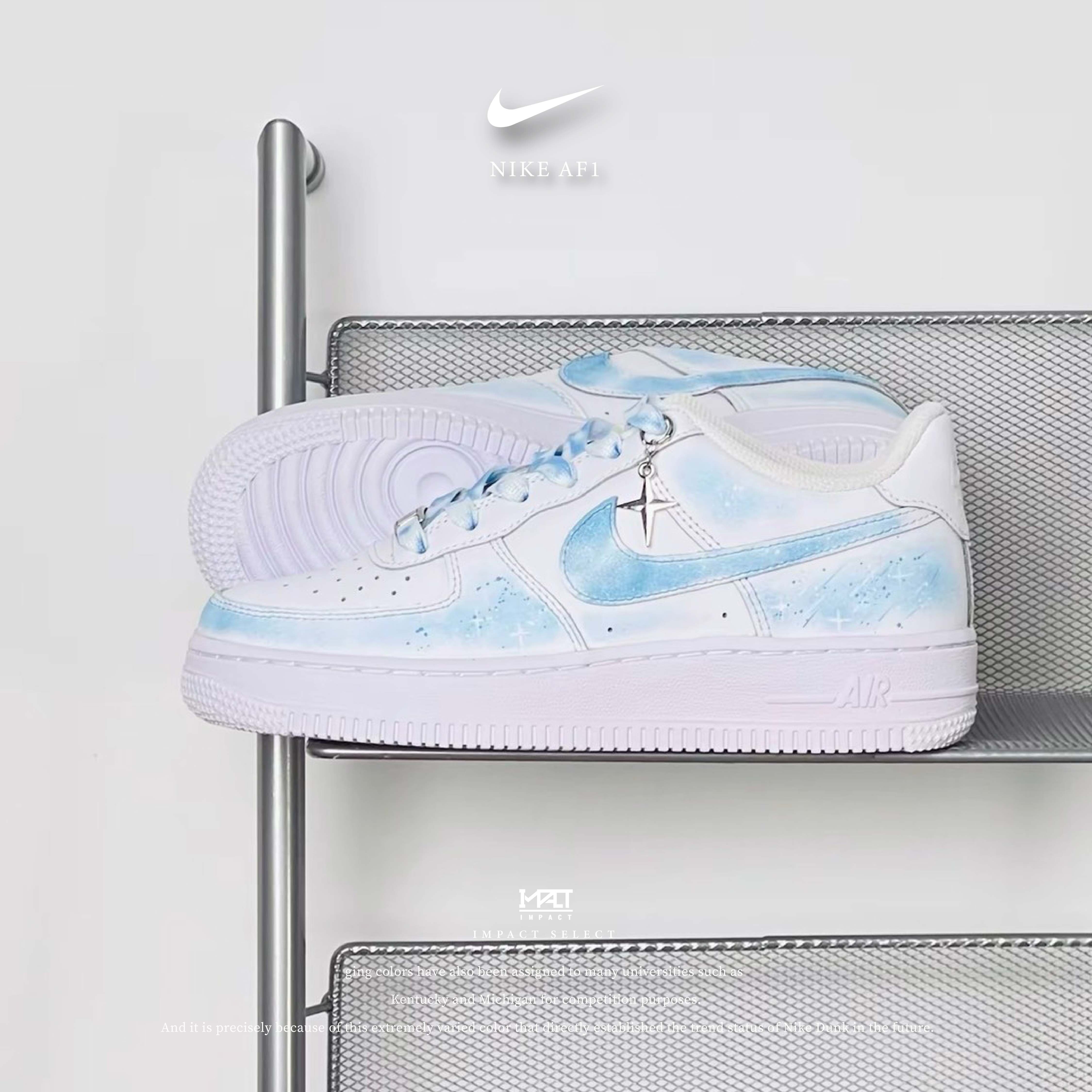 【訂製款】Nike Air Force 1 Low 霧島聽星 蘇打星冰樂 男女同款 情侶鞋
