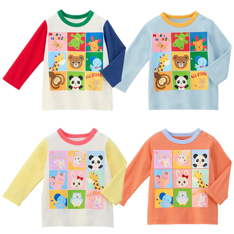 𝐌𝐢𝐤𝐢 𝐇𝐨𝐮𝐬𝐞 九宮格刺繡印花長袖上衣