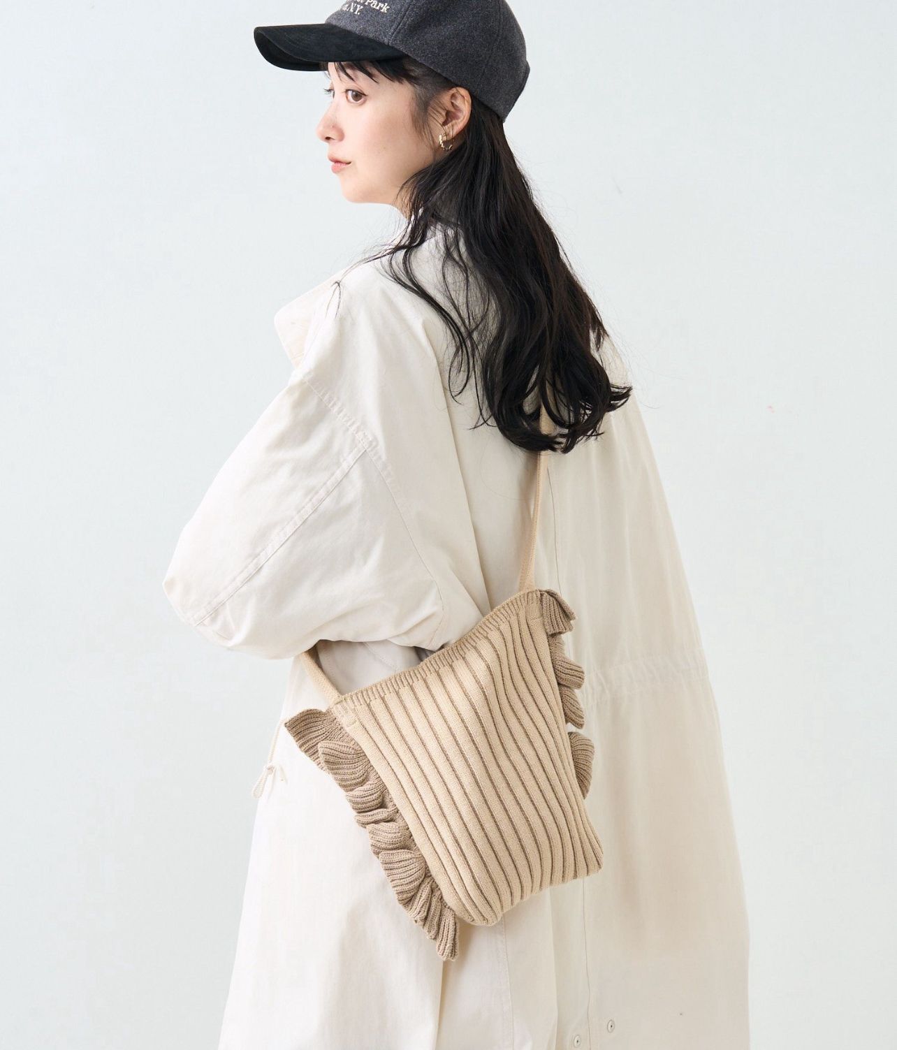 【預購】JN0828906 Casselini x FREAK'S STORE 荷葉邊針織包