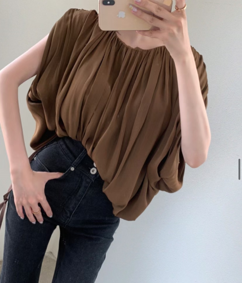 RH5041 壓摺樹紋希臘女神Top