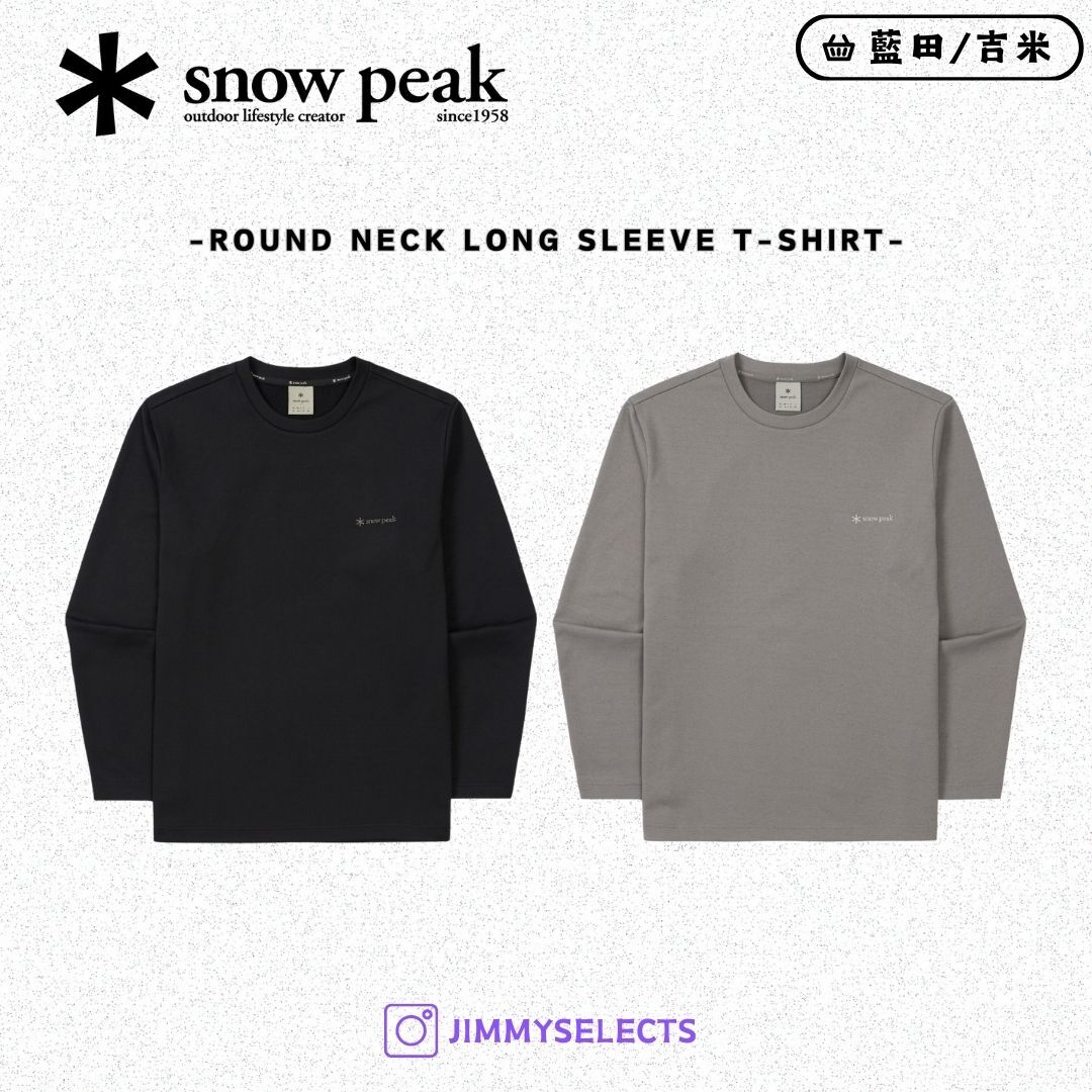 【代購】Snow Peak 雪諾必克 Round Neck 大學T 衛衣 長袖 S25FMF-TL14