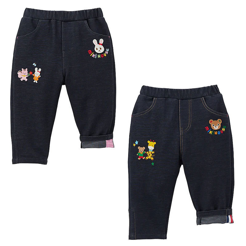 𝐌𝐢𝐤𝐢 𝐇𝐨𝐮𝐬𝐞 熊兔刺繡針織長褲