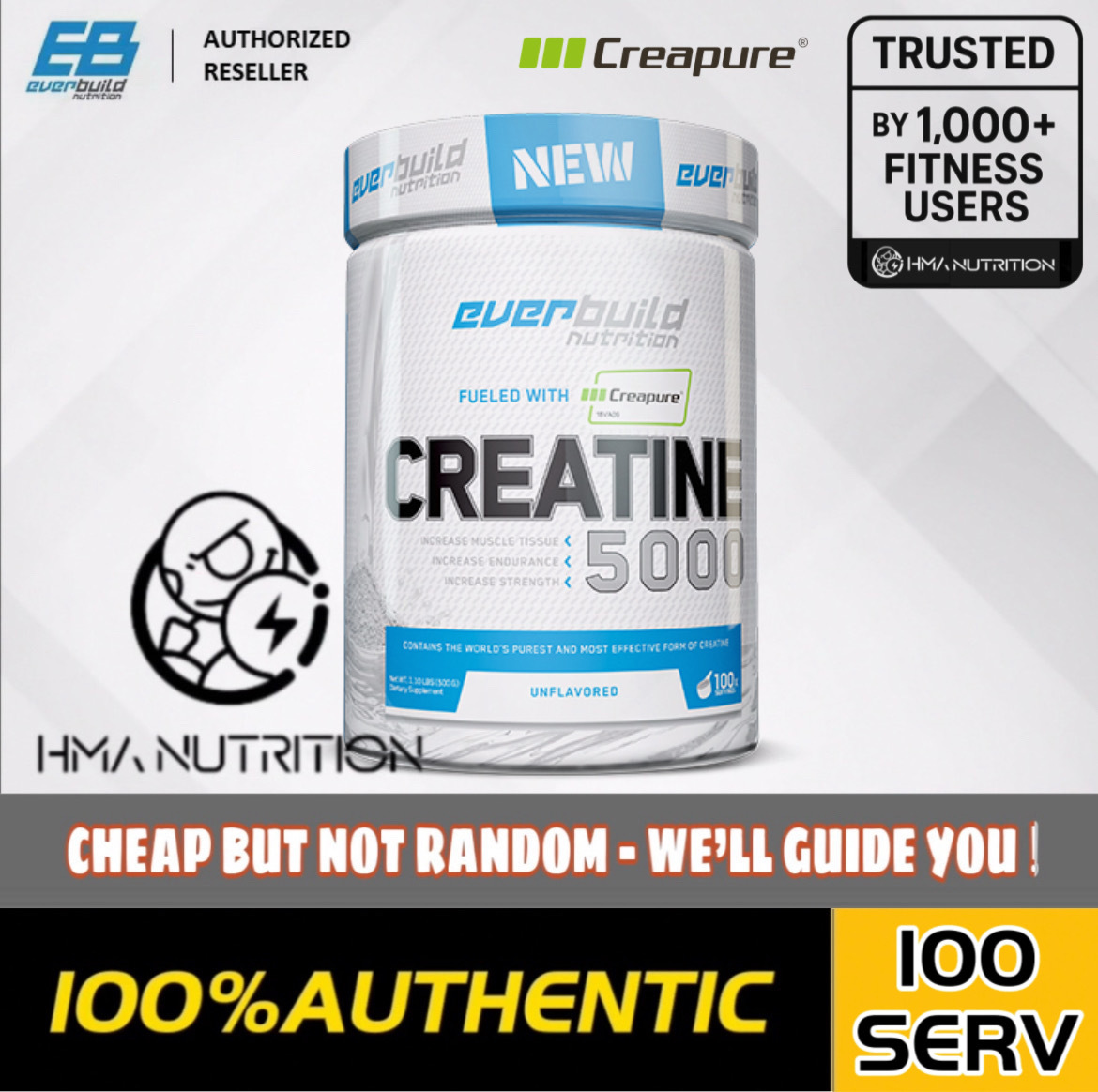 EB Creapure Creatine 5000 (500G)