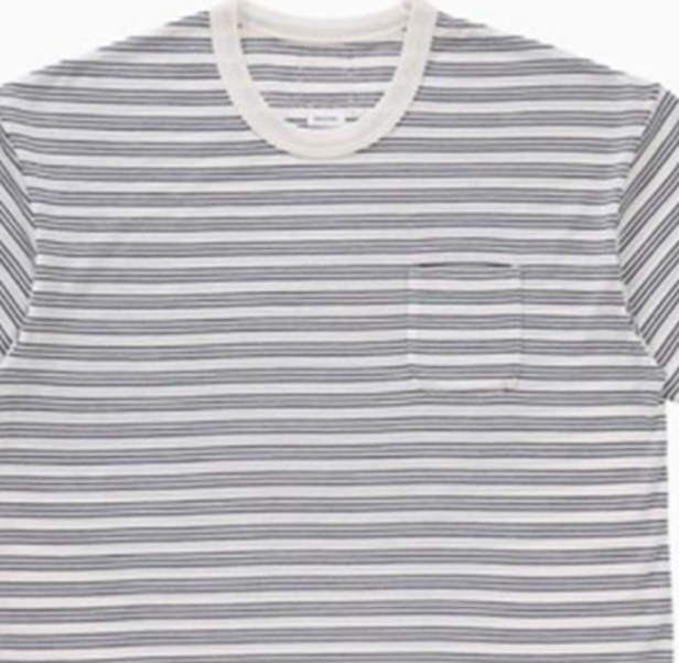 RE-STOCK: VISVIM 2025 A/W JUMBO BORDER TEE S/S (SUPERFINE) *WOOL - PRE ORDER ITEM (預訂中)