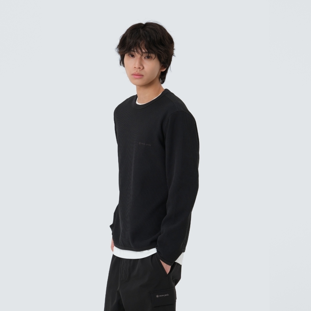 【代購】Snow Peak 雪諾必克 Waffle Sweatshirt 長袖 衛衣 大學T S25FMT-HT16