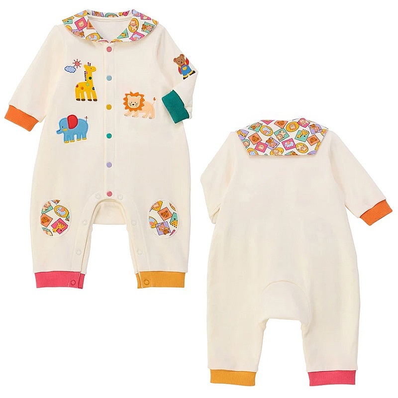 𝐌𝐢𝐤𝐢 𝐇𝐨𝐮𝐬𝐞 小熊動物園刺繡海軍領連身衣