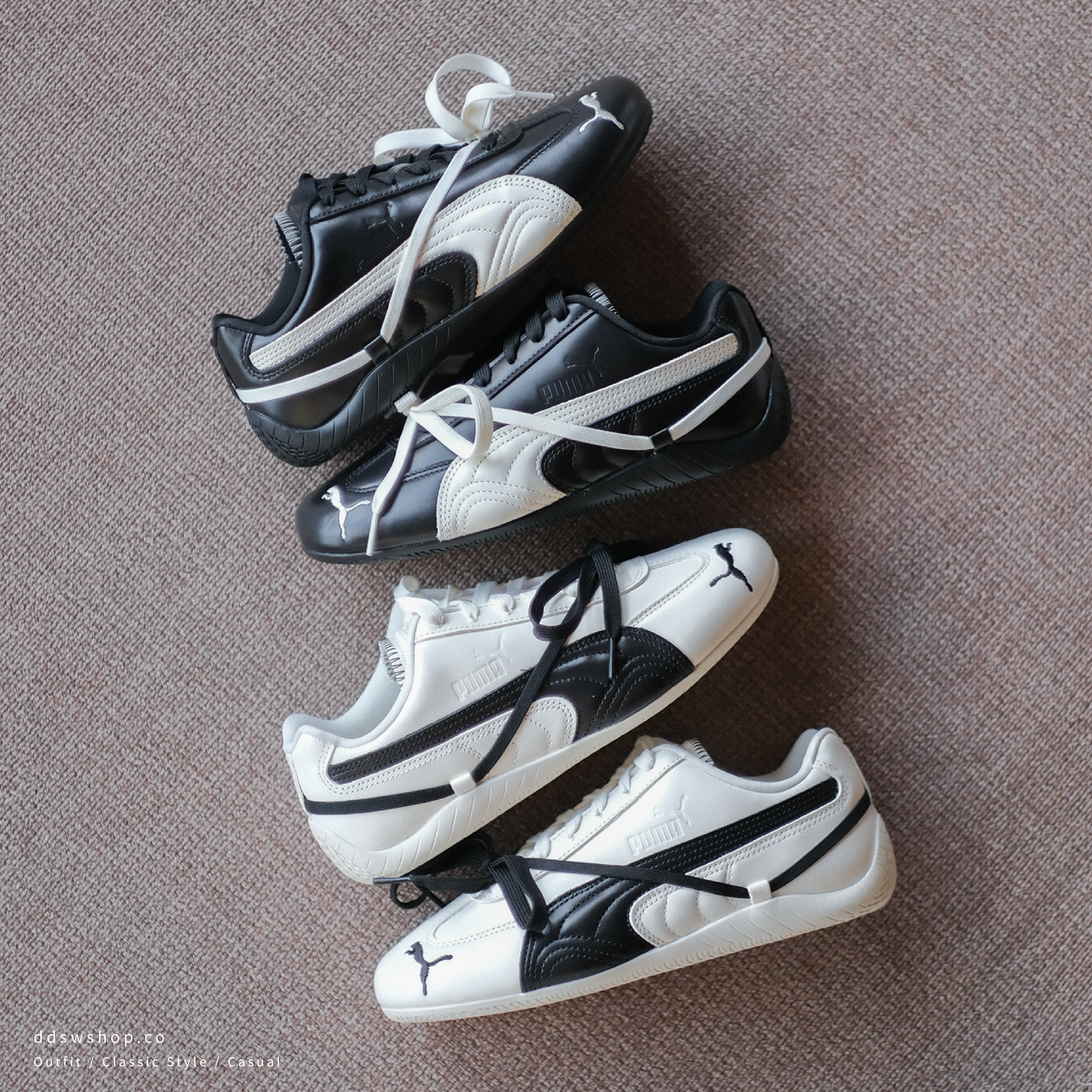 "現貨" Rosé x PUMA Speedcat Premium 聯名 綁繩賽車鞋 黑色/白色