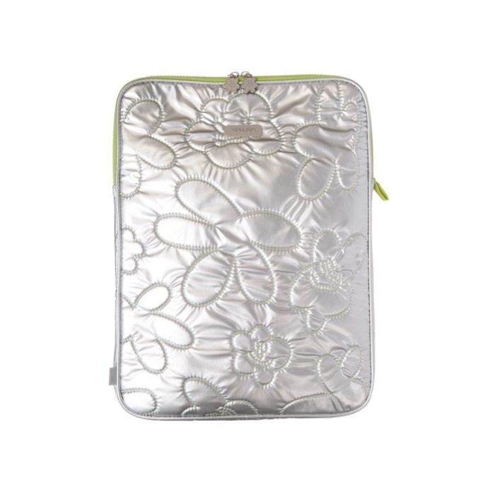 Kingjun｜病毒刺繡緩衝電腦包｜金屬光