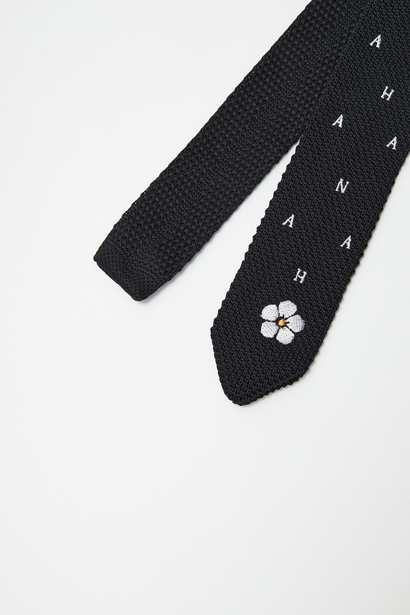 HANA Knitted tie｜Black｜Hong Kong Original Design