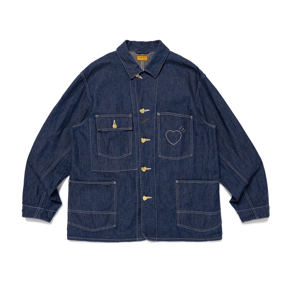 2025AW HUMAN MADE DENIM COVERALL JACKET 1939 背後 刺繡 愛心 丹寧 牛仔 外套 現貨 HM30JK003
