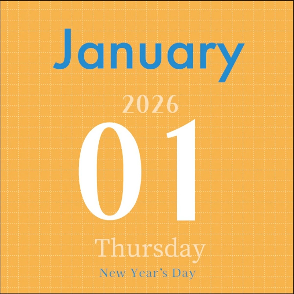 APJ | 365日曆 2026年版 日付款