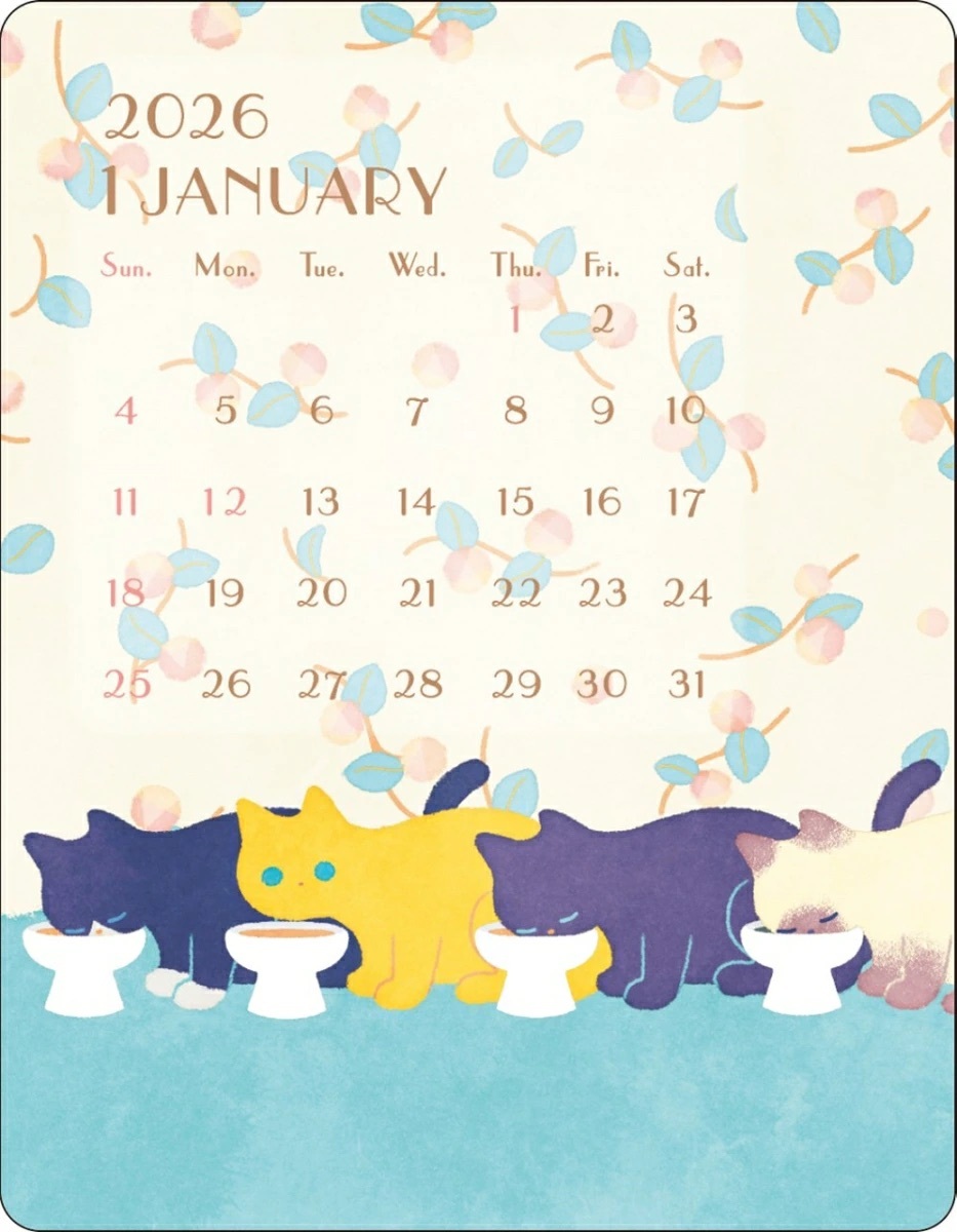 APJ | 2026 桌上型月曆 水彩版