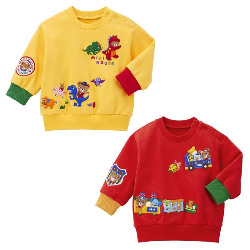 𝐌𝐢𝐤𝐢 𝐇𝐨𝐮𝐬𝐞 小熊火車恐龍刺繡衛衣