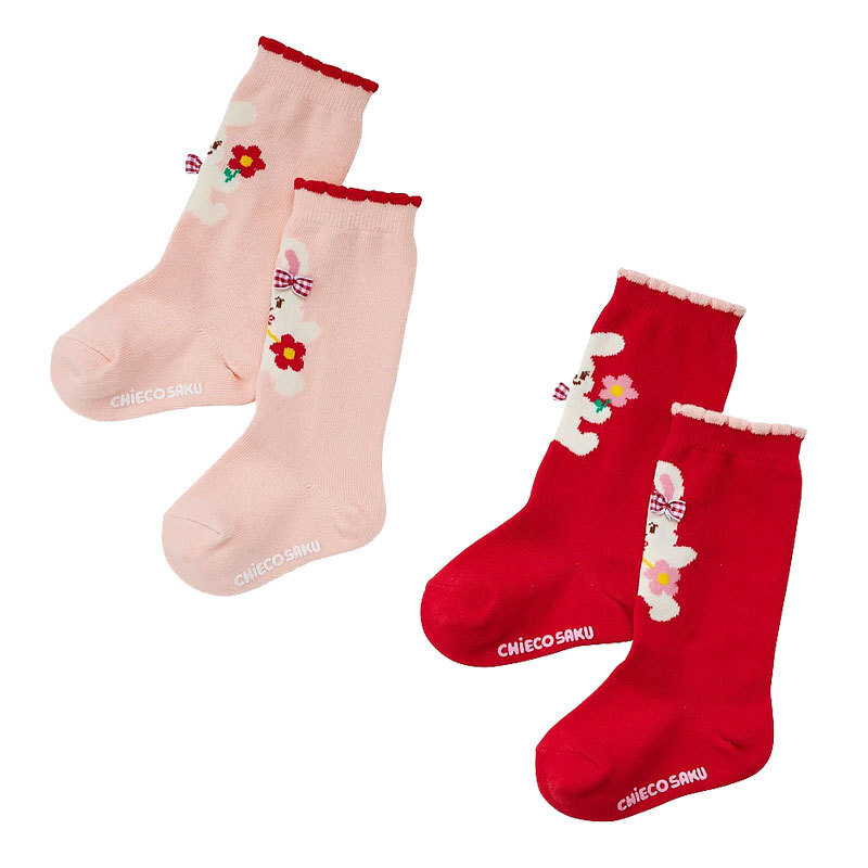 𝐌𝐢𝐤𝐢 𝐇𝐨𝐮𝐬𝐞 兔兔花邊蝴蝶結中筒襪