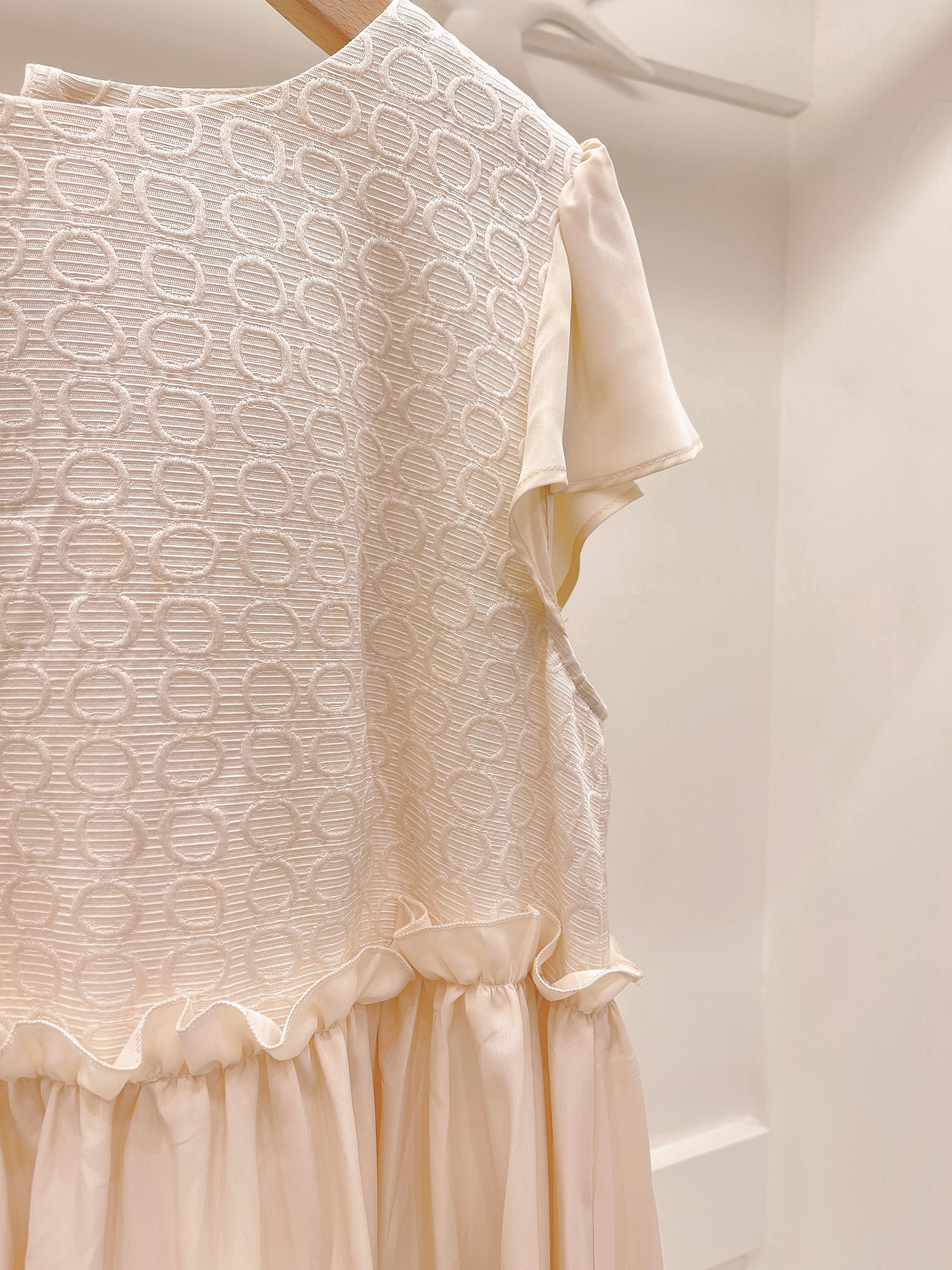 點點紋雪紡裙洋裝