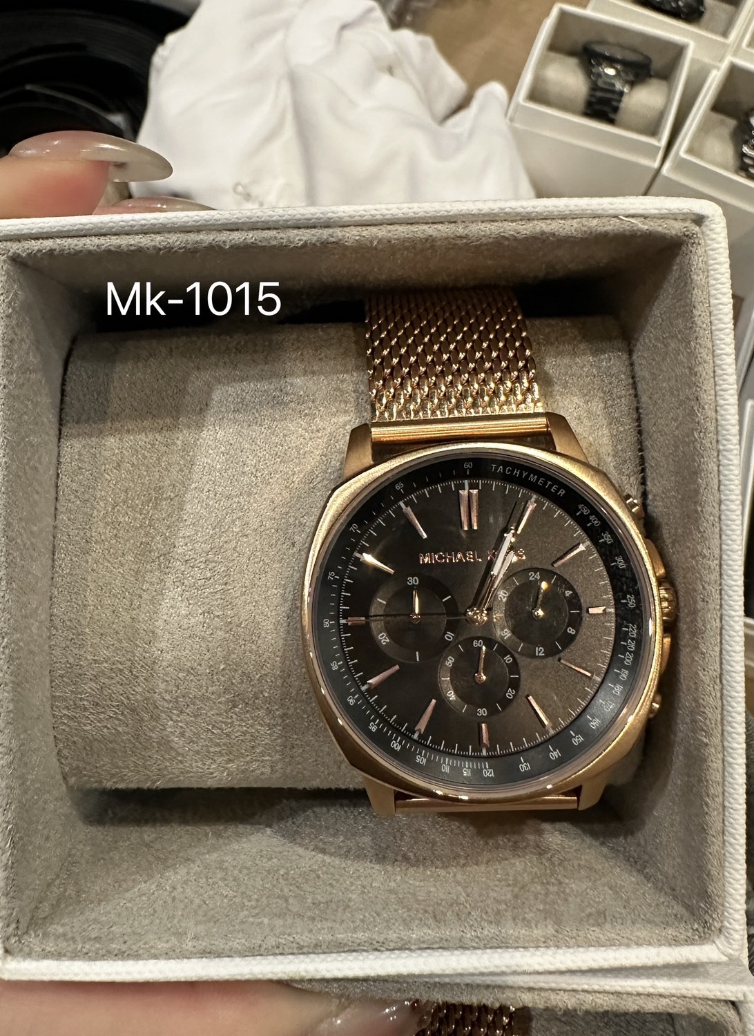 Michael Kors MK MKO1015 不鏽鋼錶帶 42mm 玫瑰金 手錶 男錶