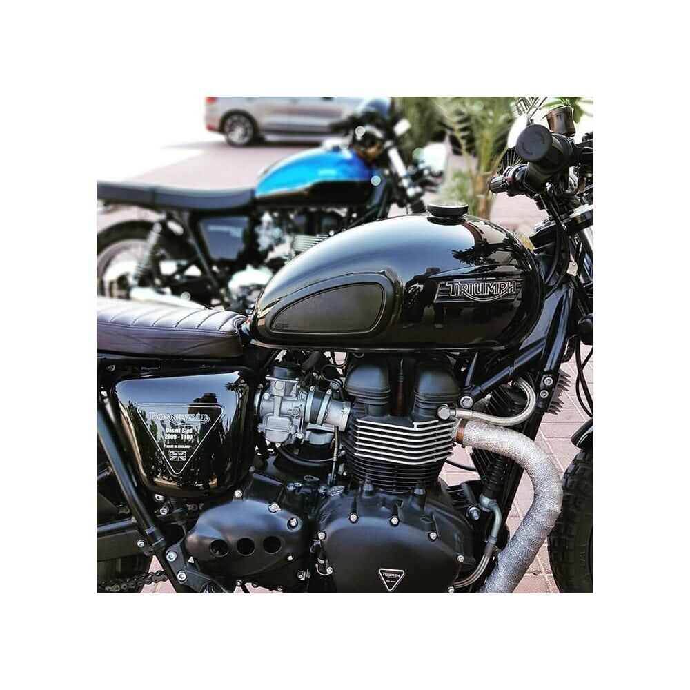 Motone 油箱 橡膠 夾片 - 素黑