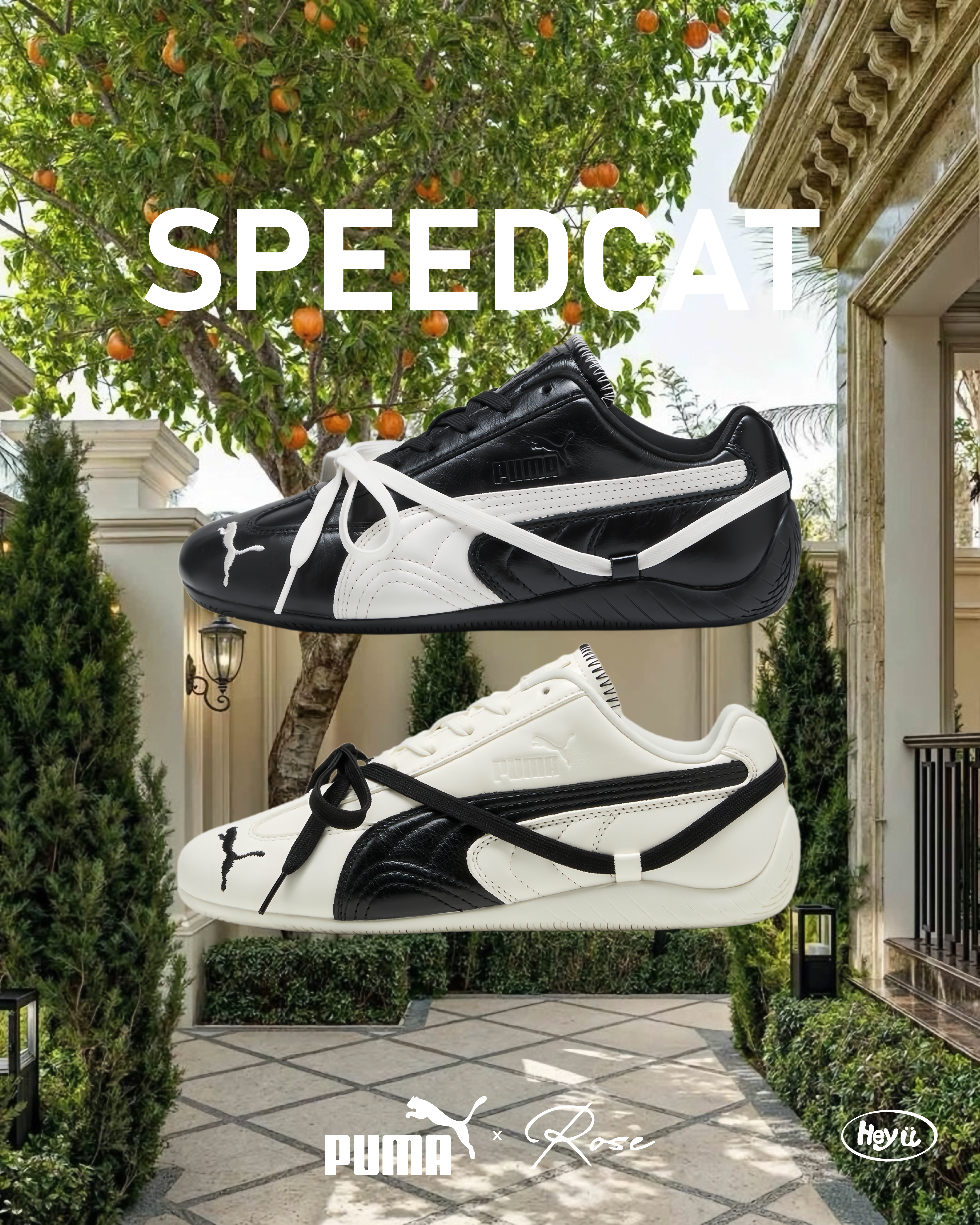 PUMA X ROSE SPEEDCAT(黑/白)