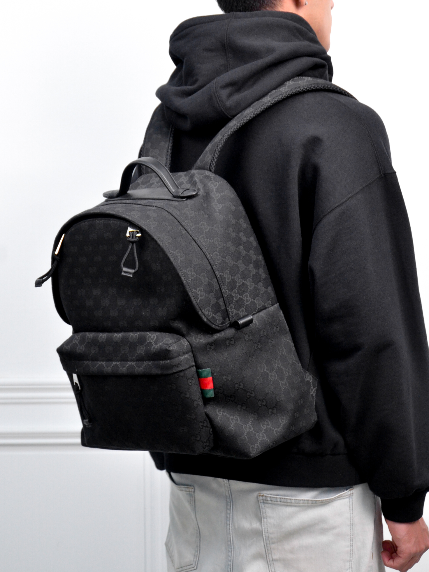 Gucci GG canvas medium backpack 帆布中型背包【824624 FAEHZ 1042】