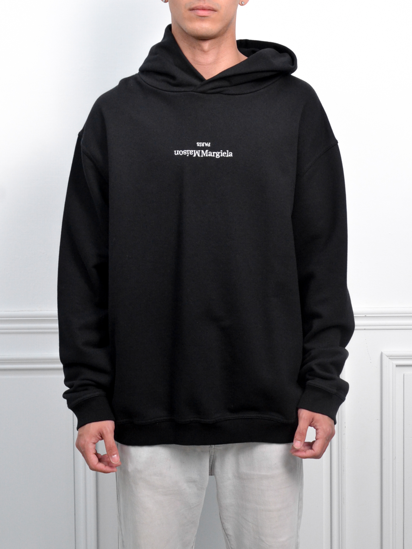 Maison Margiela Hoodie 反轉LOGO刺繡帽T【S50GU0167S25503962】