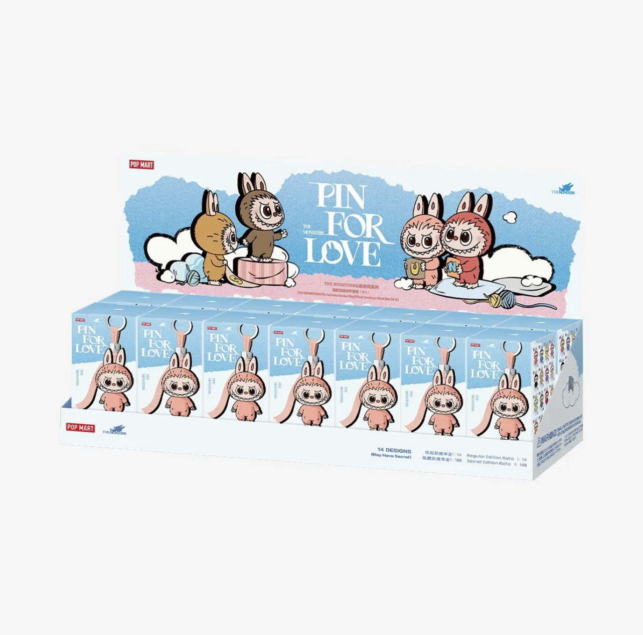 🎏預訂🎏 THE MONSTERS心底密碼系列 - 搪膠毛絨‌掛件盲盒（N-Z）