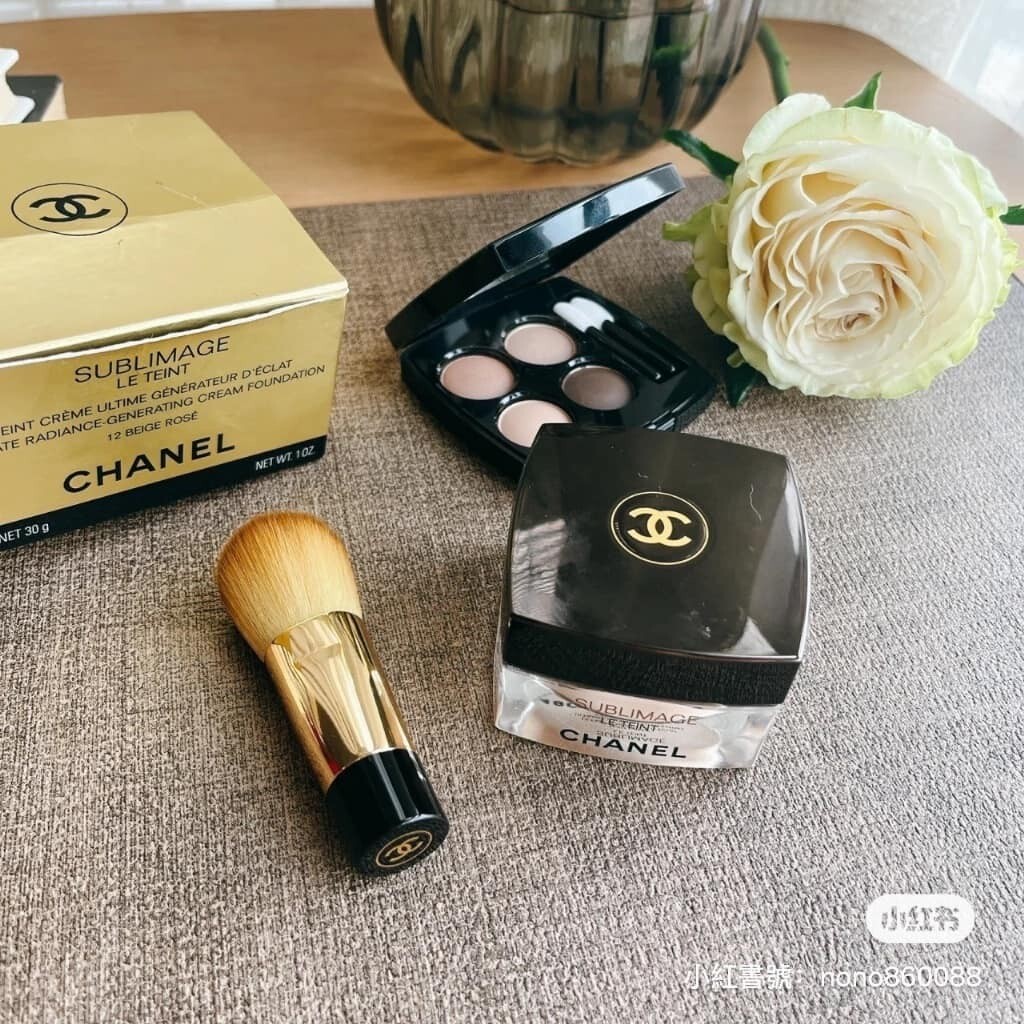 Chanel 香奈兒 奢華 金磚 粉底刷 ( 11cm / 8cm )