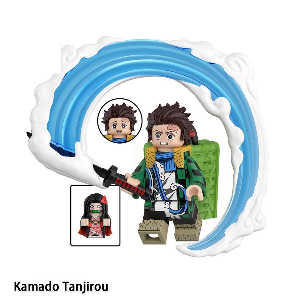 Demon Slayer Kamado Tanjrou Custom Minifigures Fit Lego WM6218 WM3008