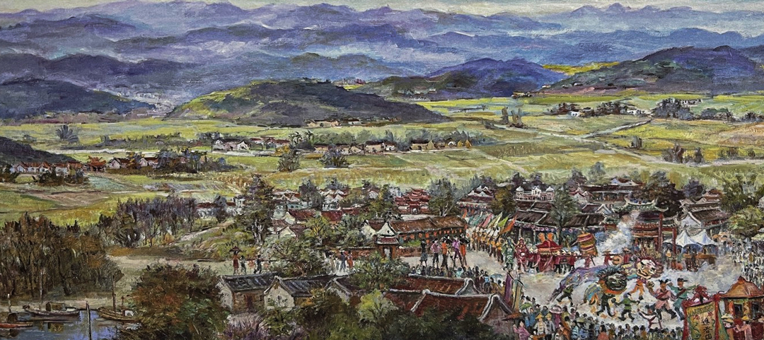 林智信彩繪作品，重現 1950 年代臺灣生活記憶-彰化鹿港天后宮