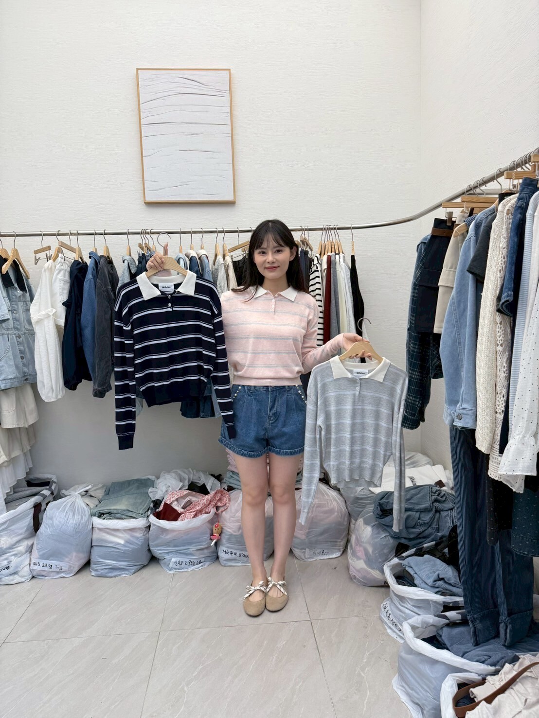 MI5017 束腰橫間Polo上衣