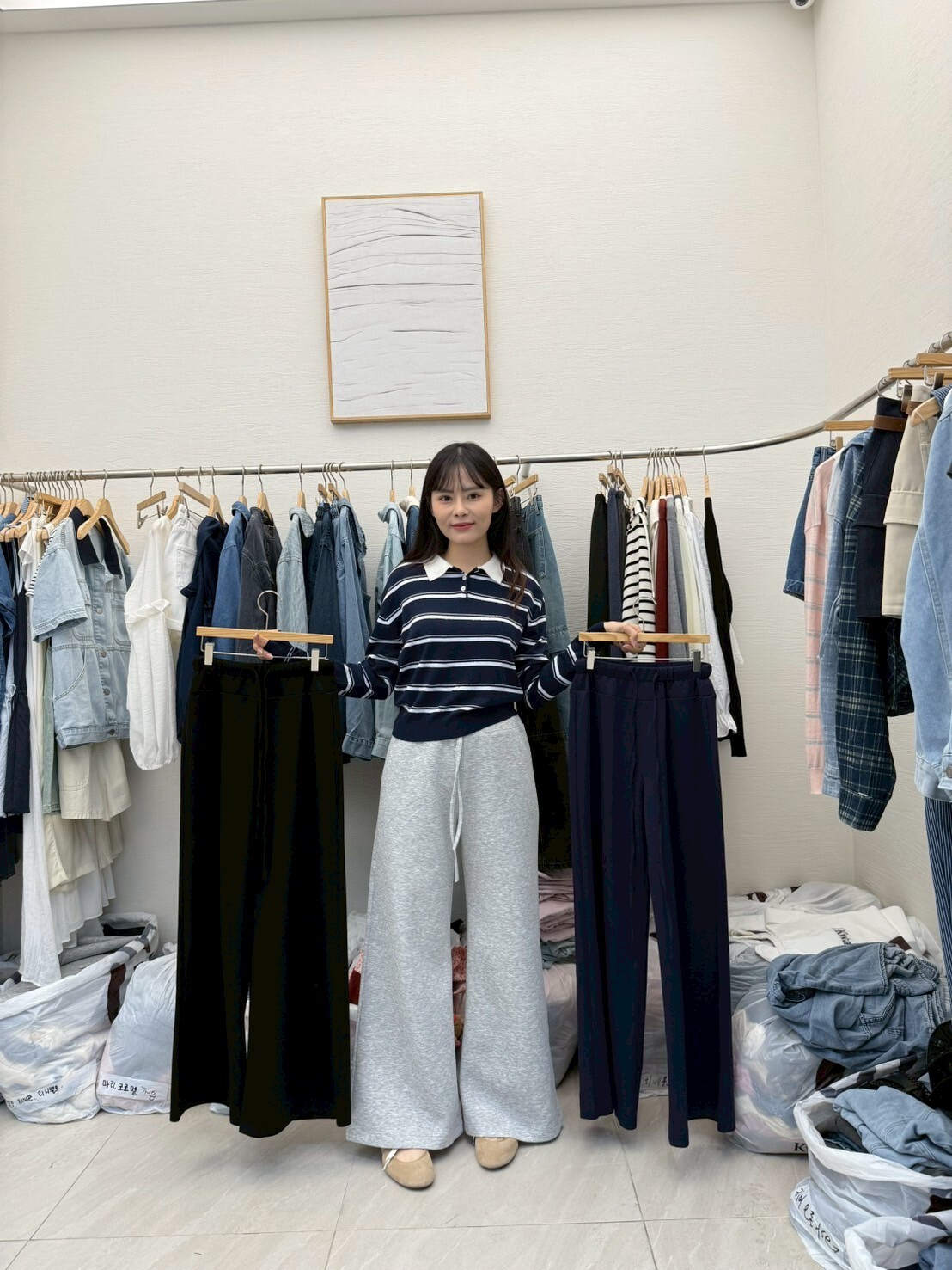 MI5026 翹臀反蓋口袋休閑褲