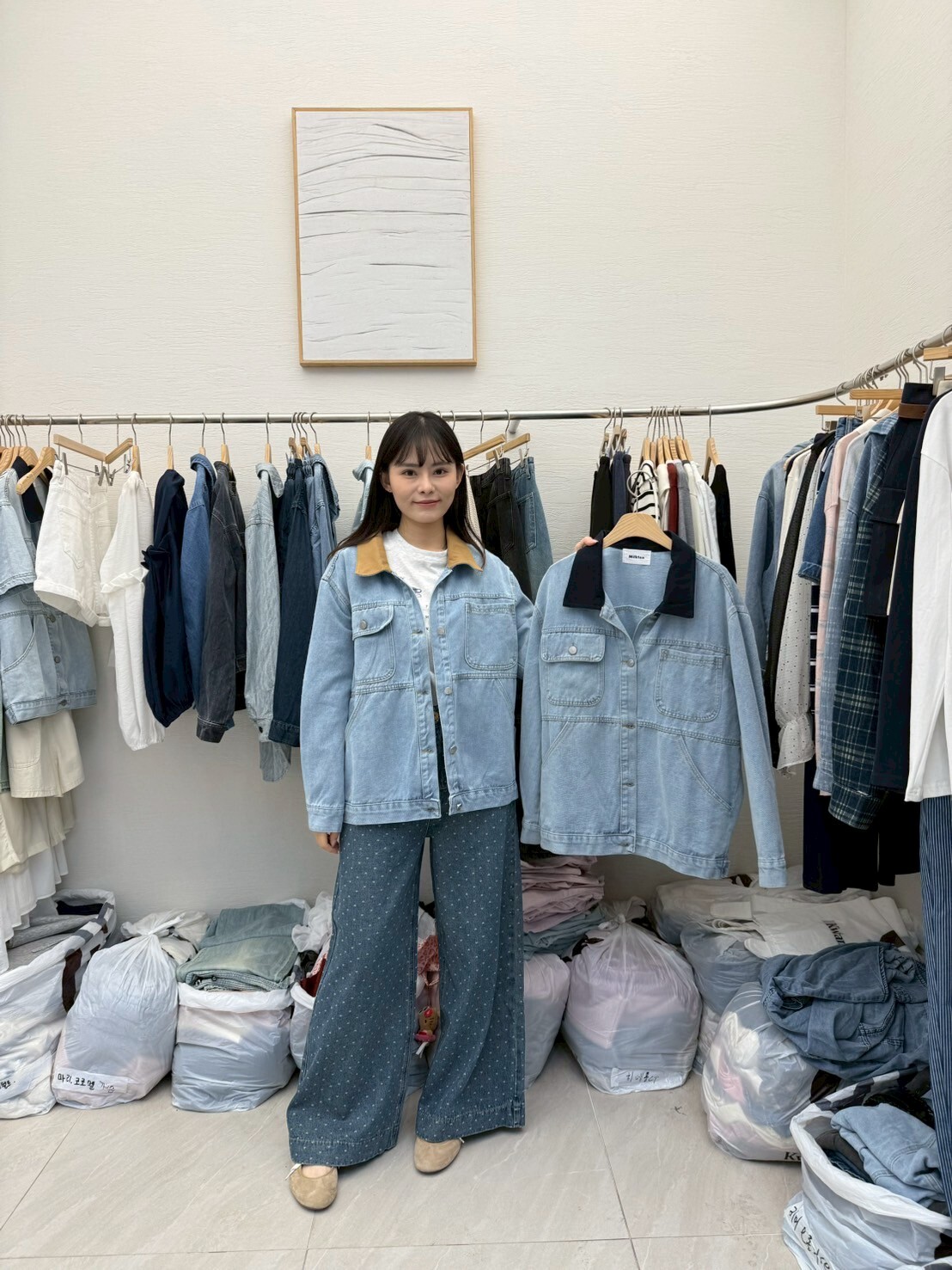 MI5049 牛仔派克夾克外套