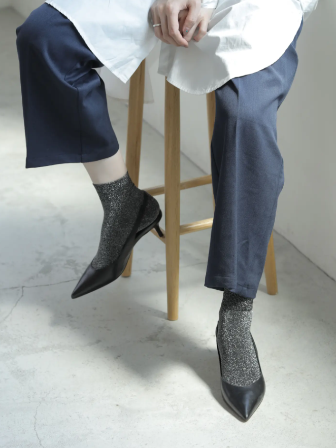 [連線優惠] 靴下屋 Tabio 金蔥閃粉短襪