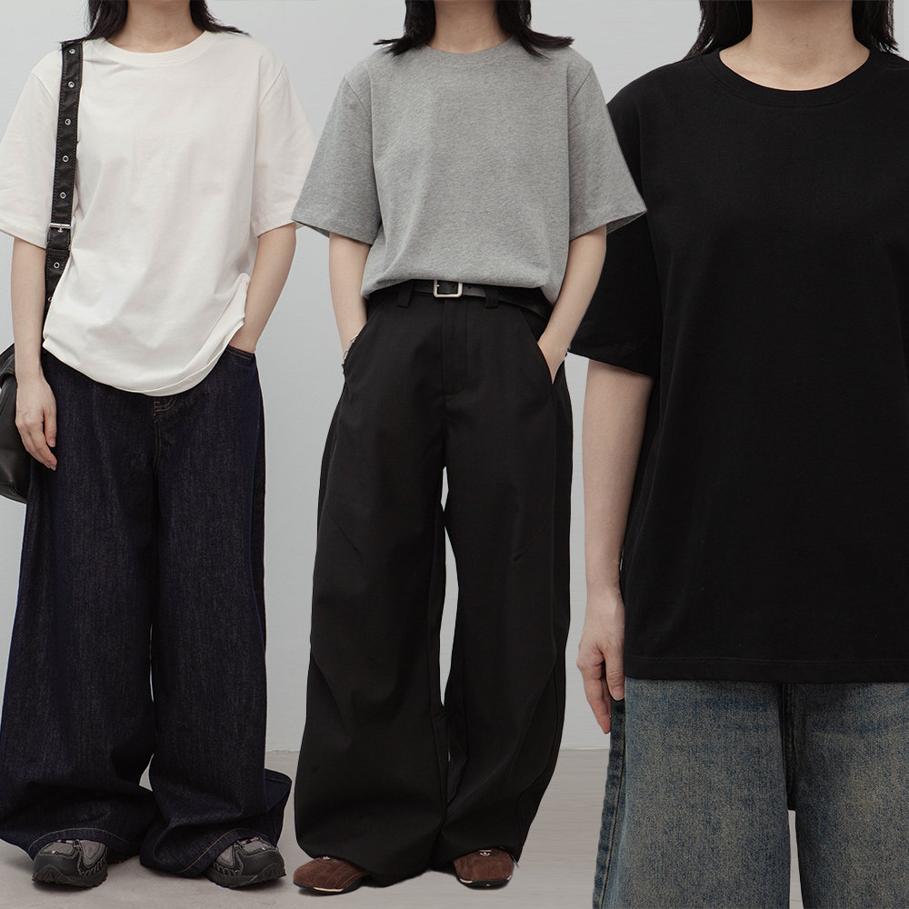 純棉修身短袖T恤