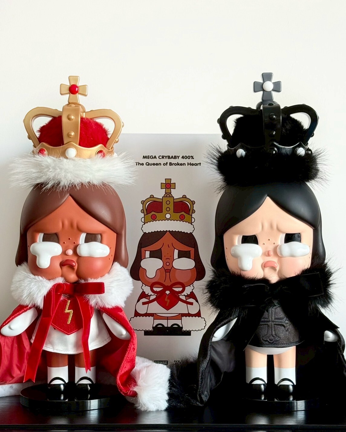 <官方正版>POPMART 泡泡瑪特 MEGA CRYBABY 心碎女王 400% 哭娃 公仔