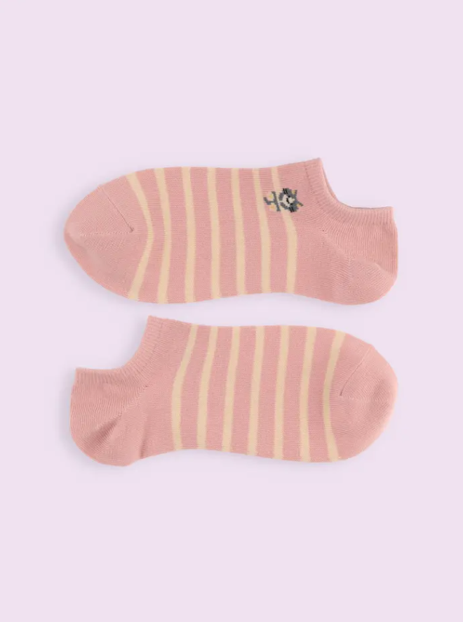 [連線優惠] 靴下屋 Mighty Soxer 動物邊框條紋運動鞋襪